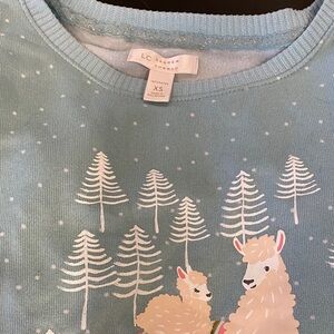 Lauren Conrad Blue Alpaca PJ set